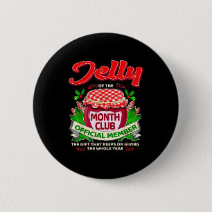 Chapa Redonda De 5 Cm Miembro del Club de Jalea de Navidad del Mes Diver