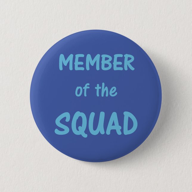 Chapa Redonda De 5 Cm Miembro del Squad Button ~ Navy (Anverso)