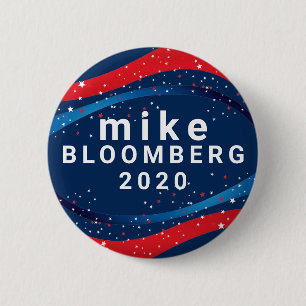 Chapa Redonda De 5 Cm Mike Bloomberg 2020
