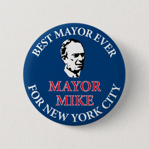 Chapa Redonda De 5 Cm Mike Bloomberg para el alcalde