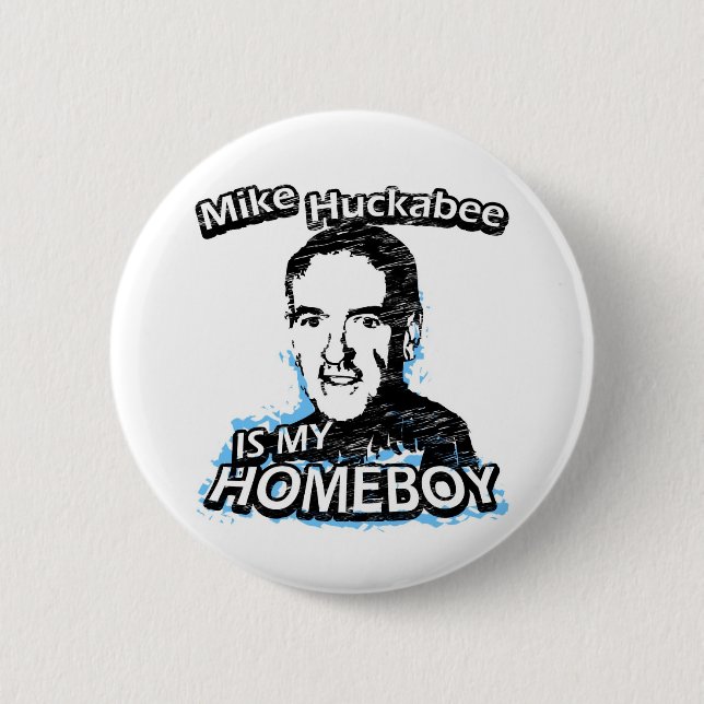 Chapa Redonda De 5 Cm Mike Huckabee es mi homeboy (Anverso)