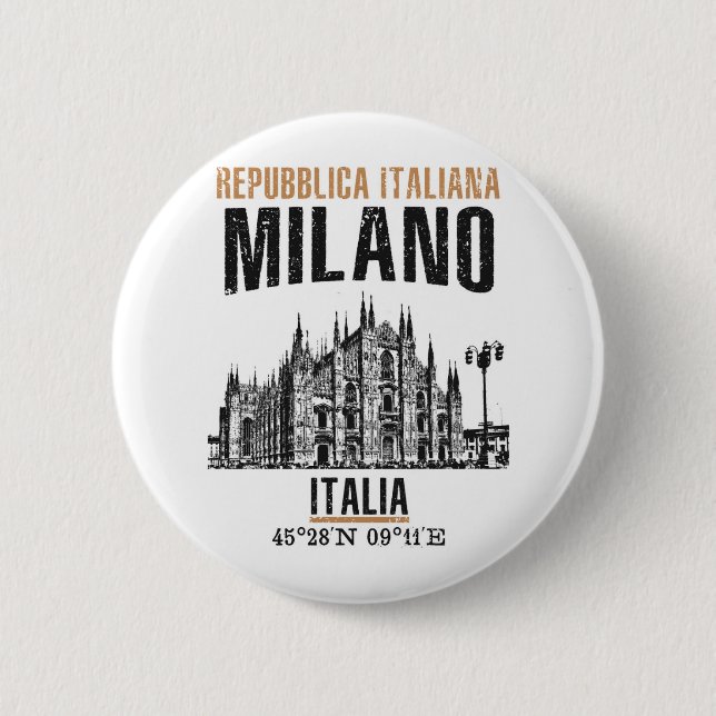 Chapa Redonda De 5 Cm Milano (Anverso)
