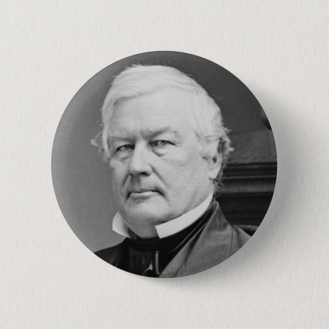 Chapa Redonda De 5 Cm Millard Fillmore (Anverso)