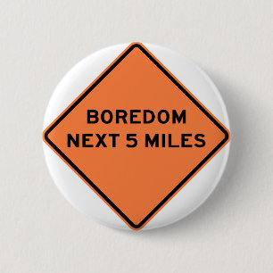 Chapa Redonda De 5 Cm Millas siguientes de Rótulo de la carretera del