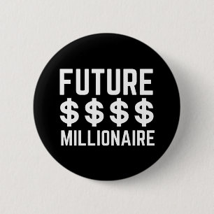 Chapa Redonda De 5 Cm Millonario Futuro