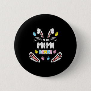 Chapa Redonda De 5 Cm Mimi Bunny Easter Mateo Familia Rabbit Grandma N