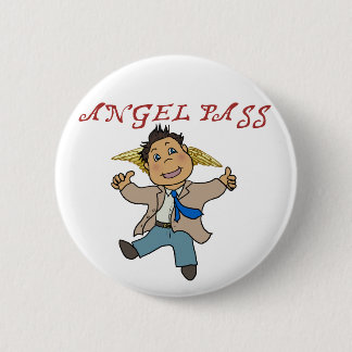 Chapa Redonda De 5 Cm Mini ángel de Castiel