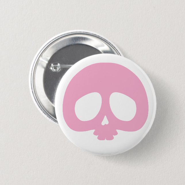 Chapa Redonda De 5 Cm Mini Cráneo Personalizable (Anverso y reverso)
