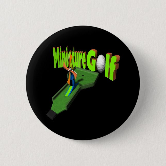 Chapa Redonda De 5 Cm Minigolf (Anverso)