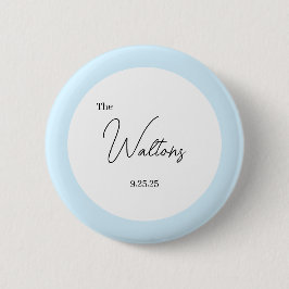 Chapa Redonda De 5 Cm Minimalistic Wedding Button