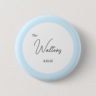 Chapa Redonda De 5 Cm Minimalistic Wedding Button