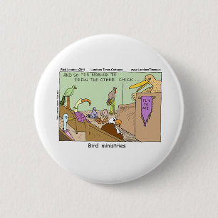 Chapa Redonda De 5 Cm Ministras de aves Graciosas Tees Mugs Tarjetas y R