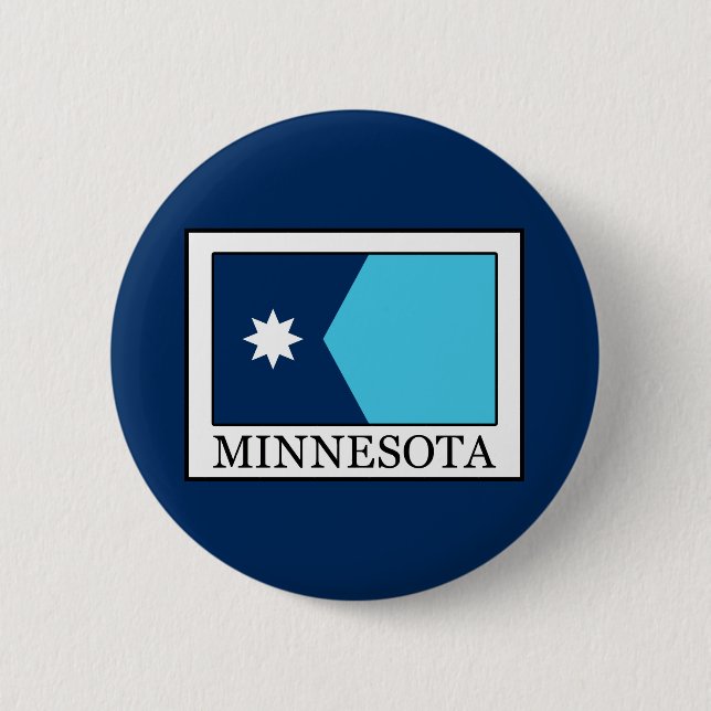 Chapa Redonda De 5 Cm Minnesota (Anverso)