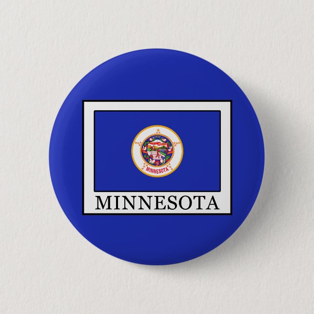 Chapa Redonda De 5 Cm Minnesota (Anverso)