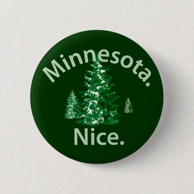 Chapa Redonda De 5 Cm Minnesota Niza. ¡Punto! (Anverso)