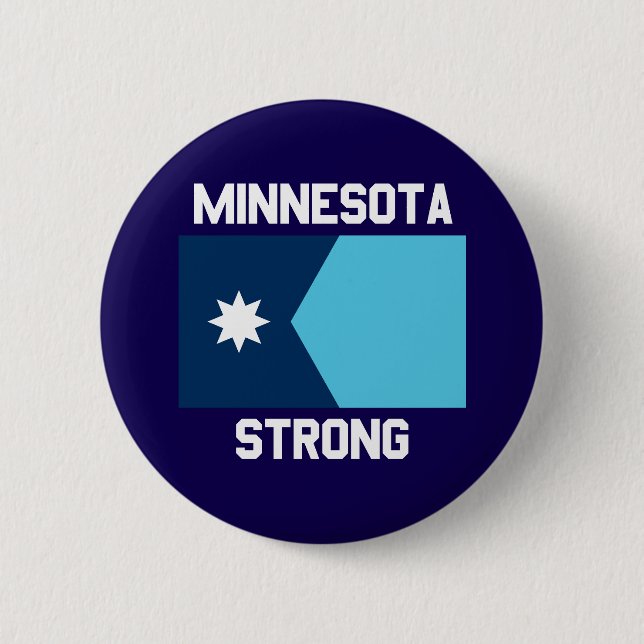 Chapa Redonda De 5 Cm Minnesota Strong Button (Anverso)
