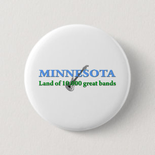 Chapa Redonda De 5 Cm Minnesota - Tierra de 10.000 bandas