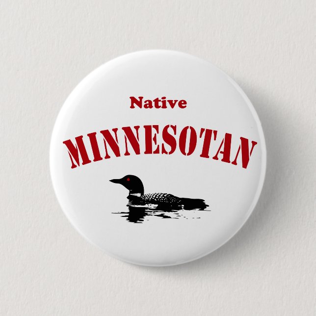 Chapa Redonda De 5 Cm Minnesotan nativo (Anverso)