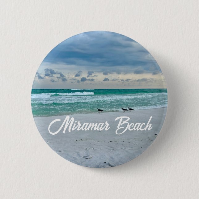 Chapa Redonda De 5 Cm Miramar Beach Florida Hermosas vacaciones Keepsake (Anverso)