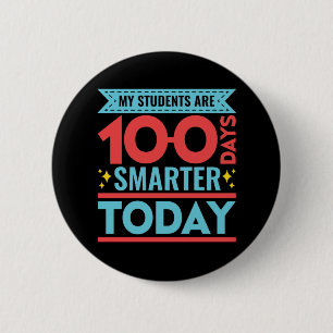 Chapa Redonda De 5 Cm Mis estudiantes son 100 días más inteligentes como