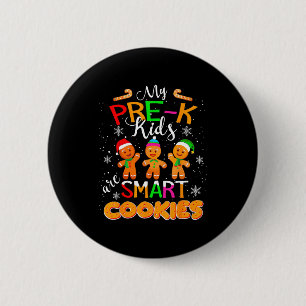 Chapa Redonda De 5 Cm Mis niños de prekinder son galletas inteligentes N