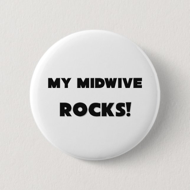 Chapa Redonda De 5 Cm ¡MIS ROCAS de Midwive! (Anverso)