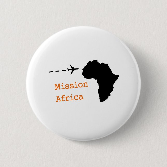 Chapa Redonda De 5 Cm Misión África (Anverso)
