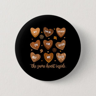 Chapa Redonda De 5 Cm Mismo Corazón Mes de la Historia Negra Wo american