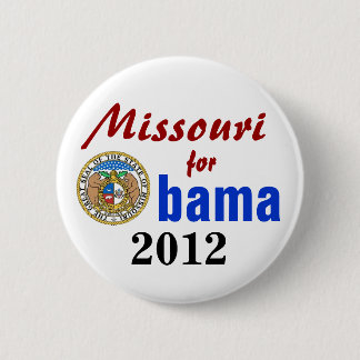 Chapa Redonda De 5 Cm Missouri para Obama 2012