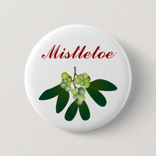 Chapa Redonda De 5 Cm Mistletoe