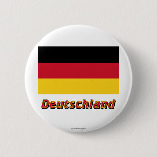 Chapa Redonda De 5 Cm Mit Namen de Deutschland Flagge