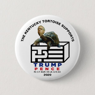 Chapa Redonda De 5 Cm Mitch McConnell apoya a Trump Pence 2020