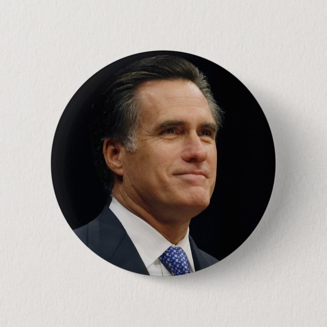 Chapa Redonda De 5 Cm Mitt Romney (Anverso)