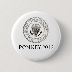 Chapa Redonda De 5 Cm Mitt Romney 2012