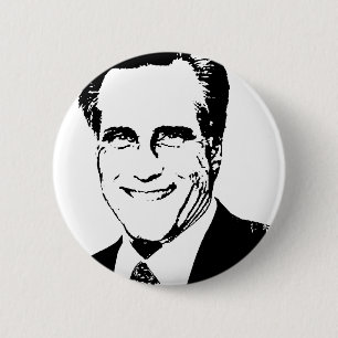 Chapa Redonda De 5 Cm Mitt Romney 2012