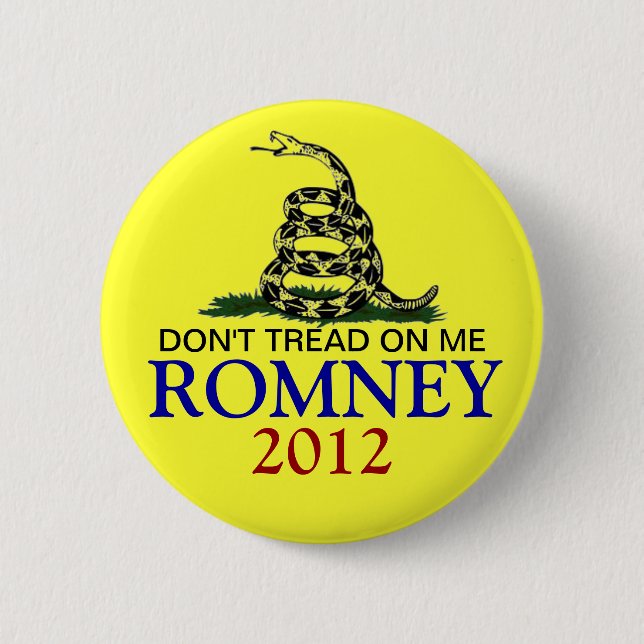 CHAPA REDONDA DE 5 CM MITT ROMNEY 2012 (Anverso)