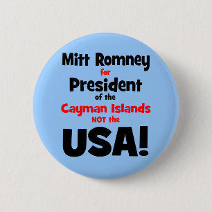 Chapa Redonda De 5 Cm Mitt Romney anti