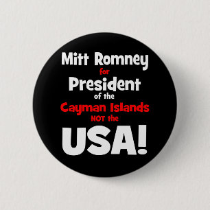 Chapa Redonda De 5 Cm Mitt Romney anti