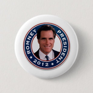 Chapa Redonda De 5 Cm Mitt Romney para el presidente 2012