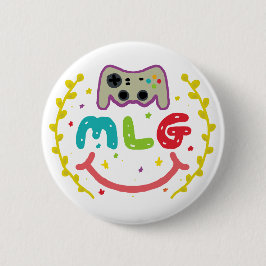 Chapa Redonda De 5 Cm MLG - Major League Gamer