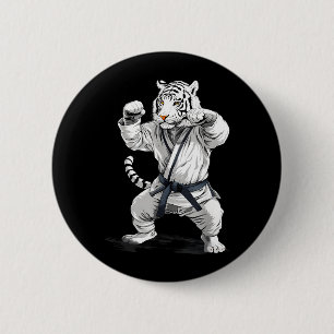 Chapa Redonda De 5 Cm MMA Tiger Taekwondo Artes Marciales Kickboxing Kun