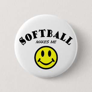 Chapa Redonda De 5 Cm MMS: Softball