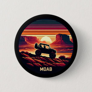 Chapa Redonda De 5 Cm Moab Utah UTV Rocas Rojas Sunset