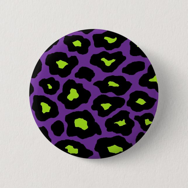 Chapa Redonda De 5 Cm Mod Leopard (Anverso)