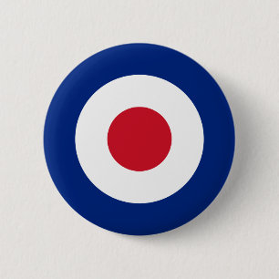 Chapa Redonda De 5 Cm MOD Moda British Design Badge - Scooter / Vespa