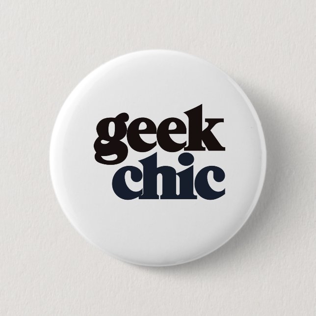 Chapa Redonda De 5 Cm Moda geek (Anverso)