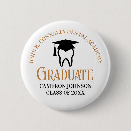 Chapa Redonda De 5 Cm Moda Personalizado de la escuela dental Graduación