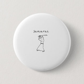 Chapa Redonda De 5 Cm Moda samurai del regalo del guerrero