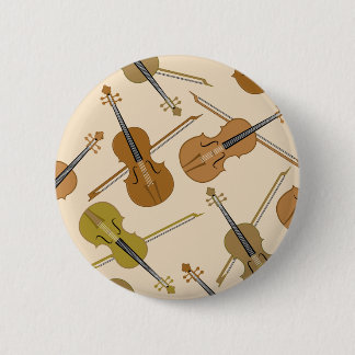 Chapa Redonda De 5 Cm Modelo de la impresión del violín