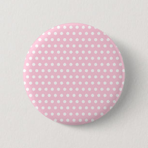 Chapa Redonda De 5 Cm Modelo de lunar rosado y blanco. Manchado